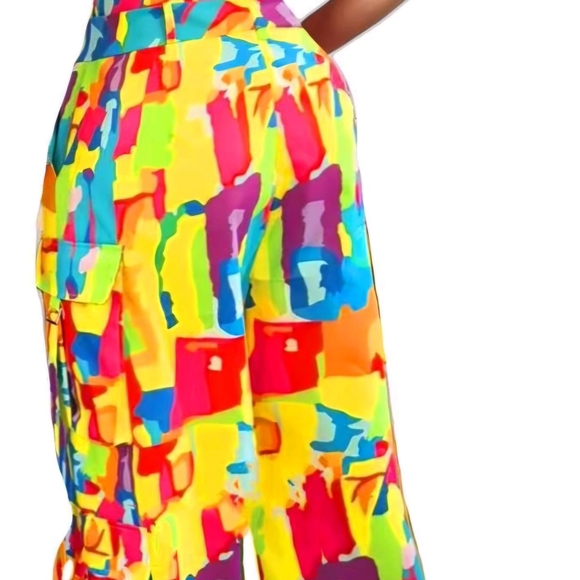 Colorful Abstract Jumpsuit - Picture 2 of 4
